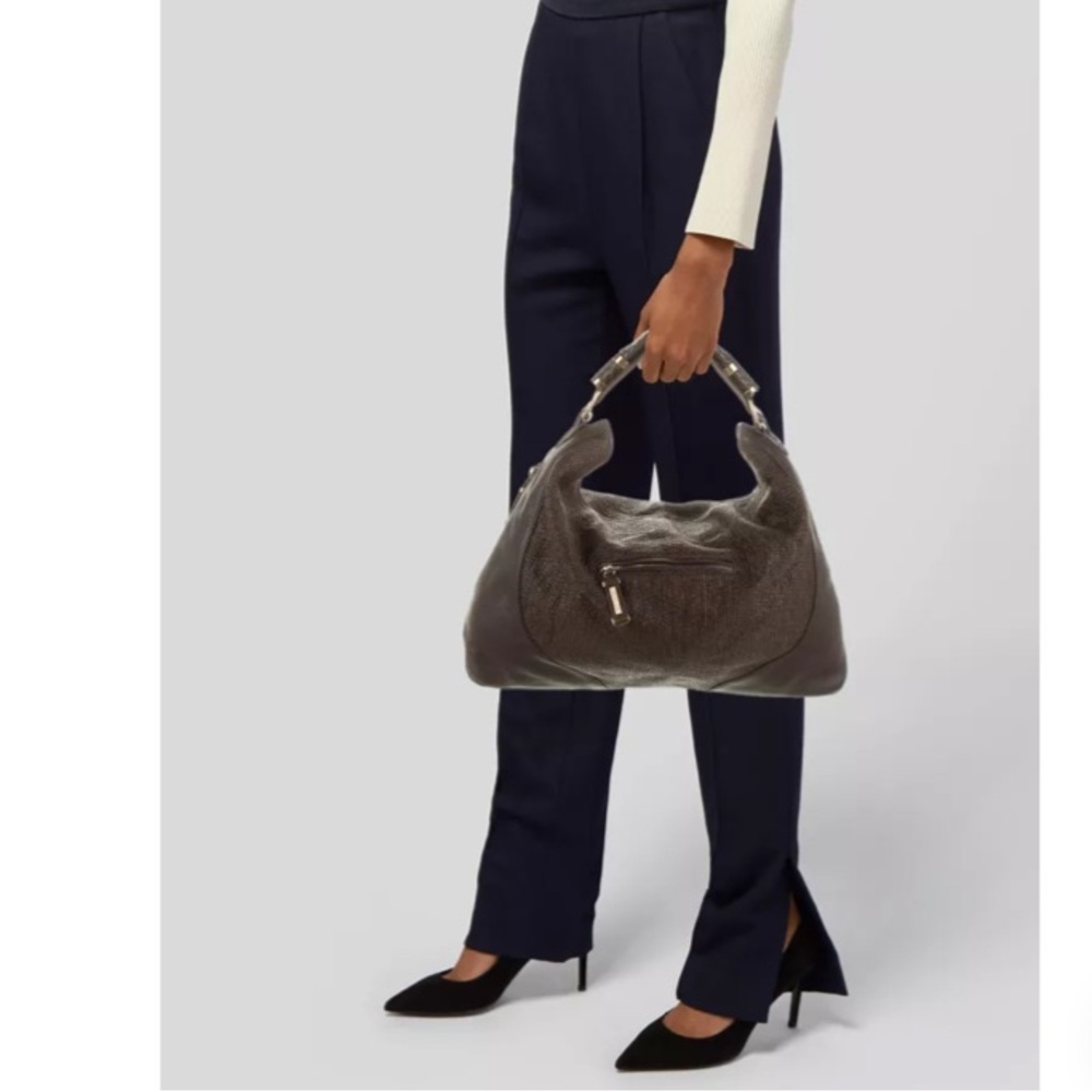 Rachel Zoe Leather Rattan Handbag - Picture 2 of 8